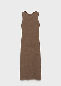 Fitted textured dress