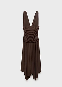 Long dress with contrasting design