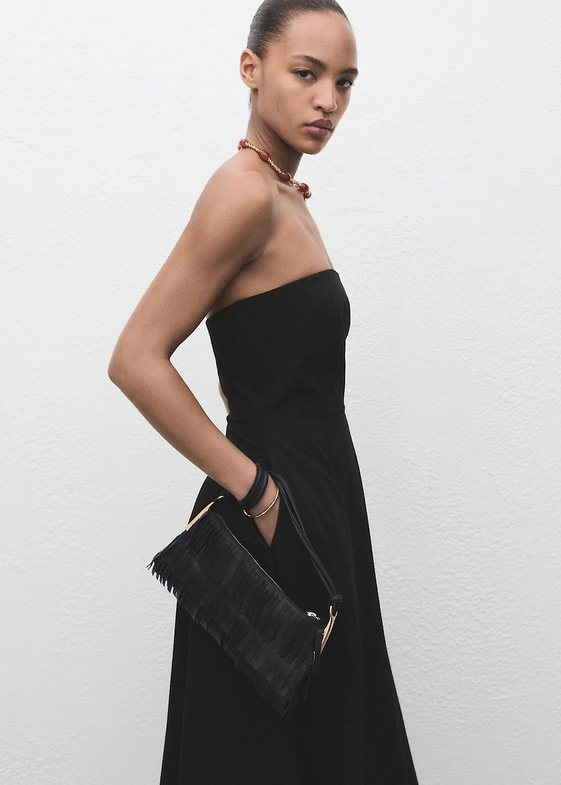 Long strapless dress