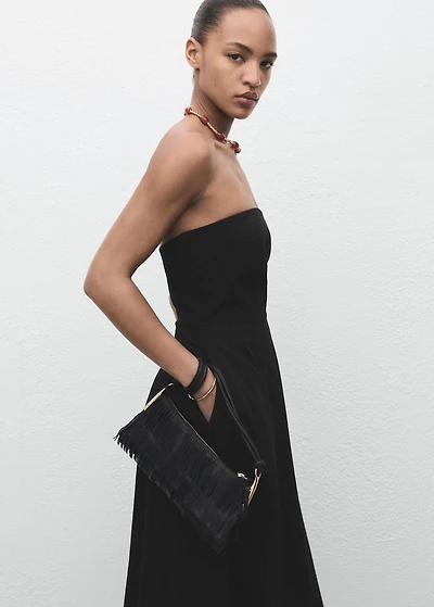 Long strapless dress