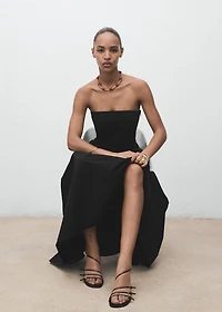 Long strapless dress