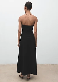 Long strapless dress
