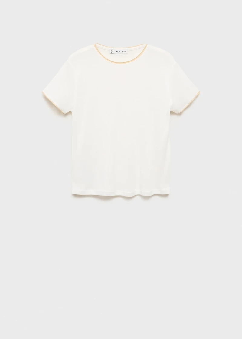 Combined cotton t-shirt