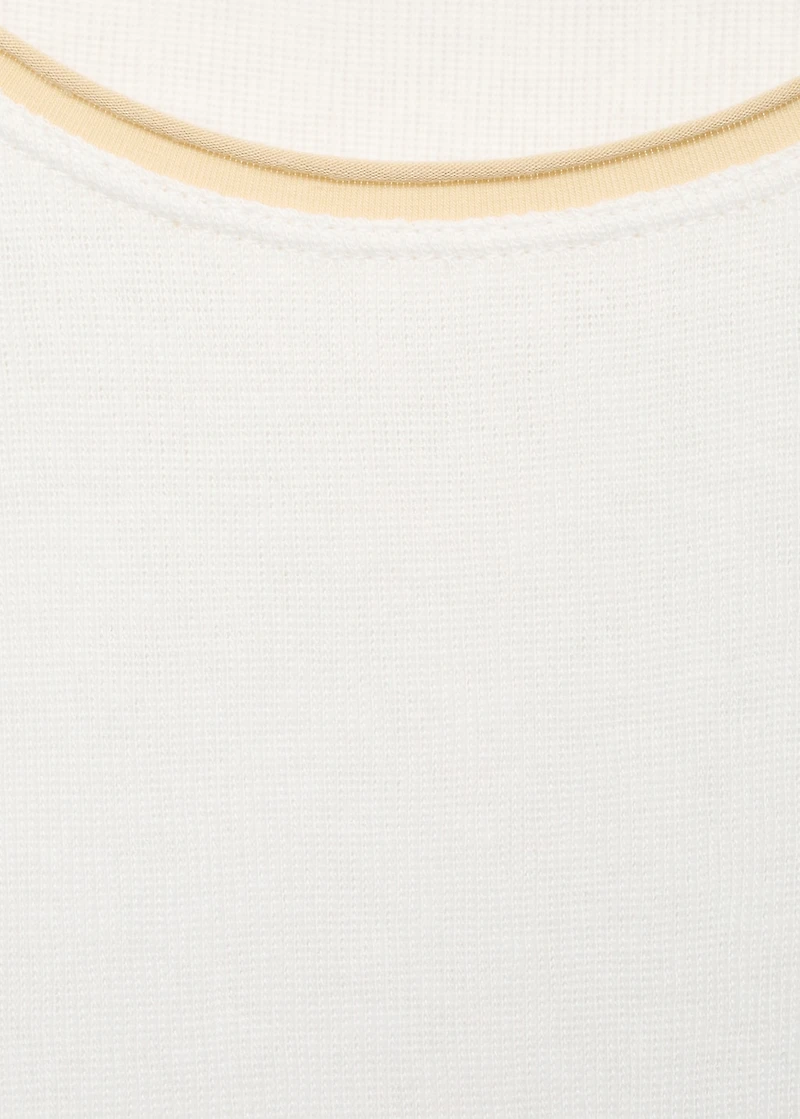 Combined cotton t-shirt