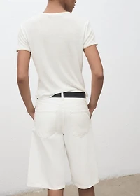 Combined cotton t-shirt