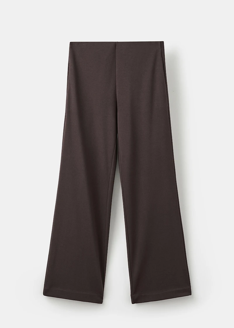Straight-fit cotton pants