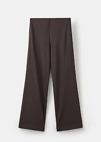 Straight-fit cotton pants
