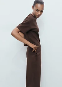 Straight-fit cotton pants