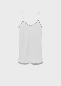 Lace nightgown with straps