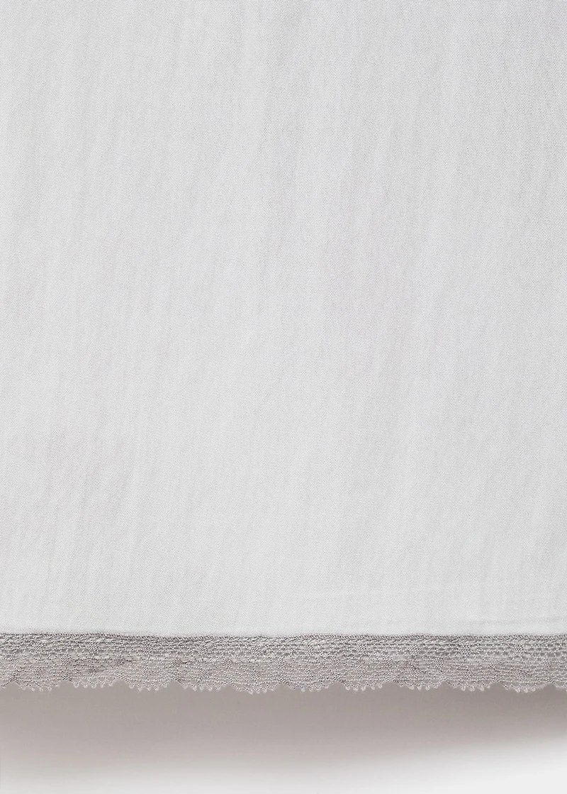 Lace nightgown with straps