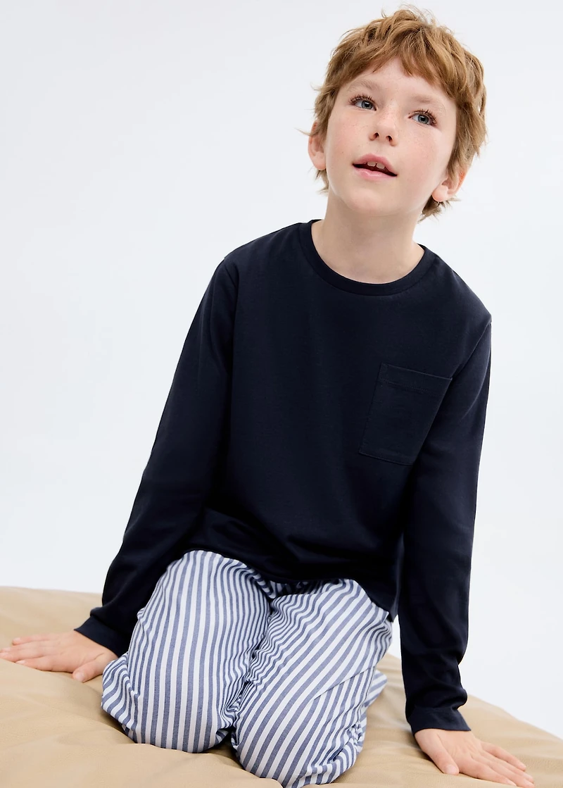 Striped long pyjamas