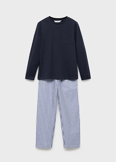 Striped long pyjamas