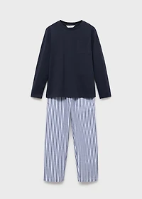 Striped long pyjamas