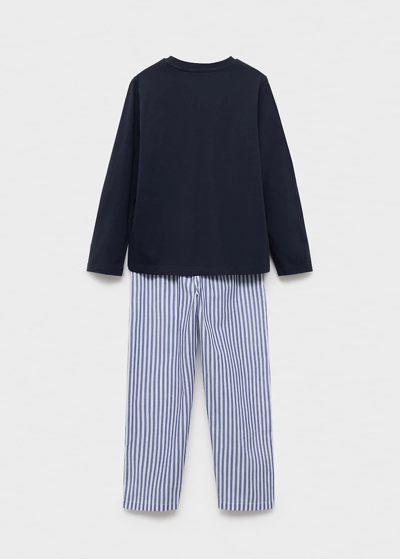 Striped long pyjamas