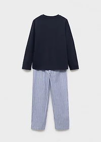 Striped long pyjamas