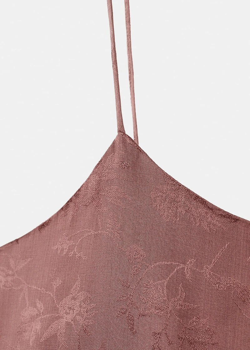 Jacquard satin nightdress
