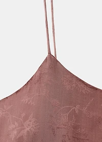 Jacquard satin nightdress