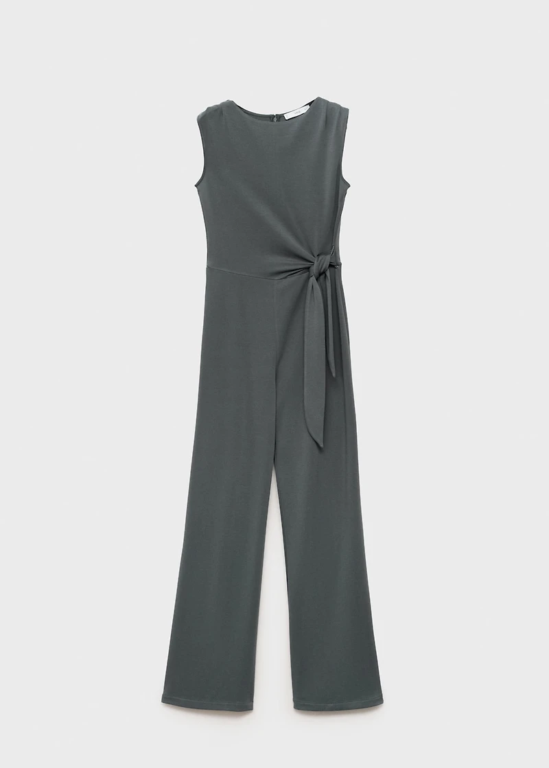 Long jumpsuit with knot