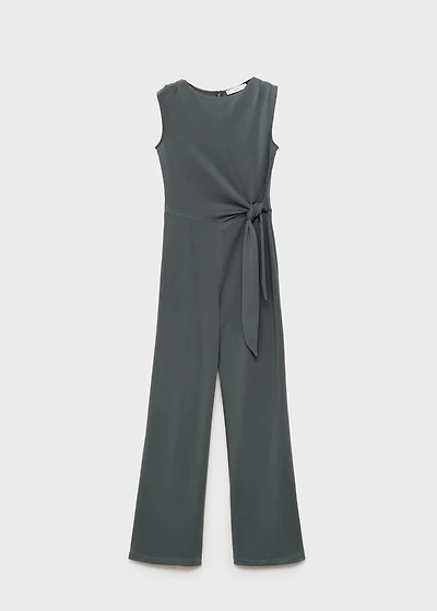 Long jumpsuit with knot