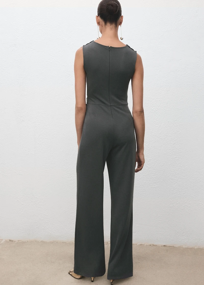 Long jumpsuit with knot