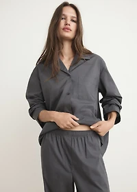 Poplin pajama bottoms