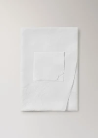 Hand-embroidered linen napkins