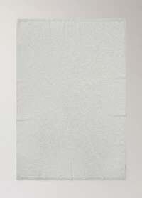 Embroidered children’s blanket with rhombus design