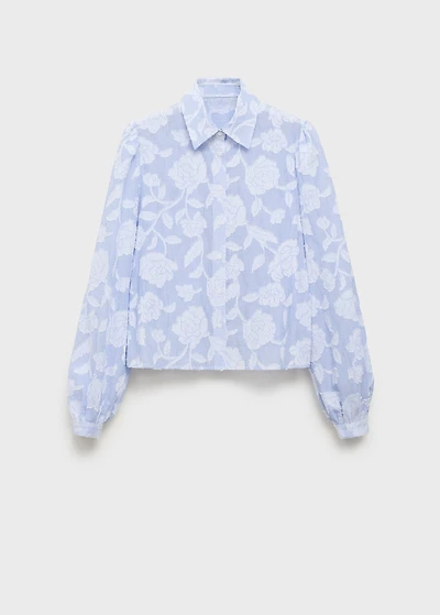 Striped shirt with embroidered details