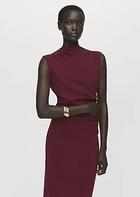 Ruched fitted dress