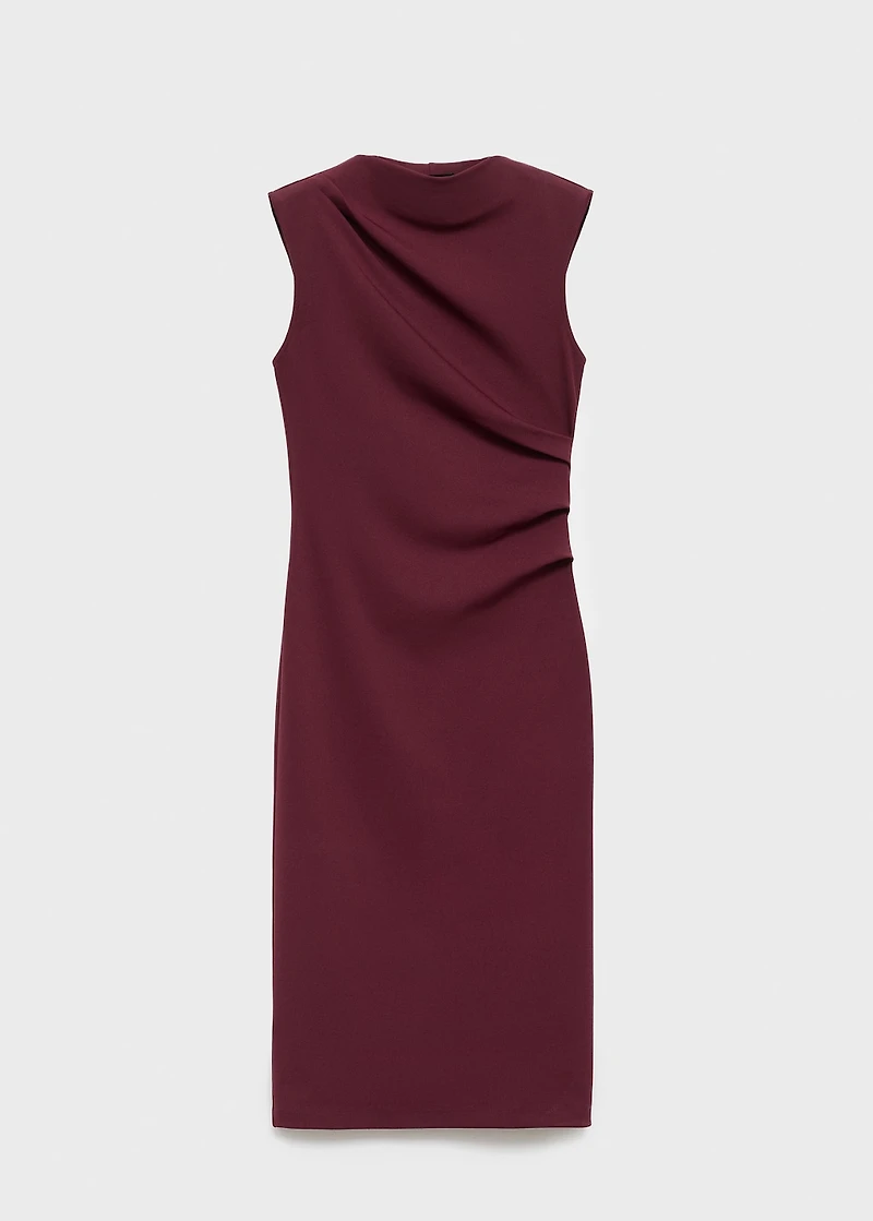 Ruched fitted dress