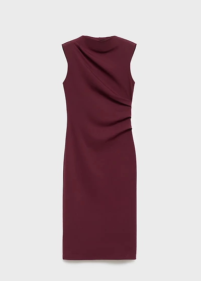 Ruched fitted dress