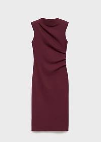 Ruched fitted dress