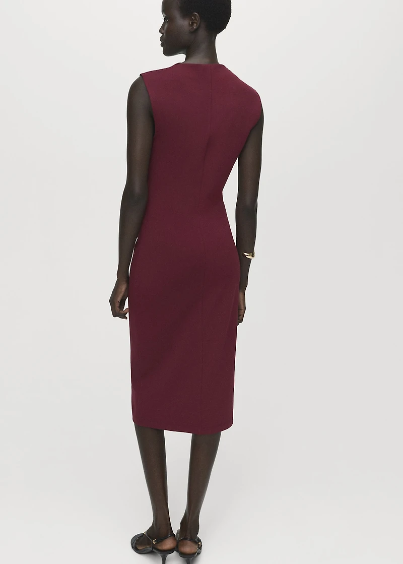 Ruched fitted dress