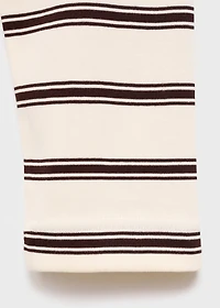 Striped cotton-blend sweatshirt