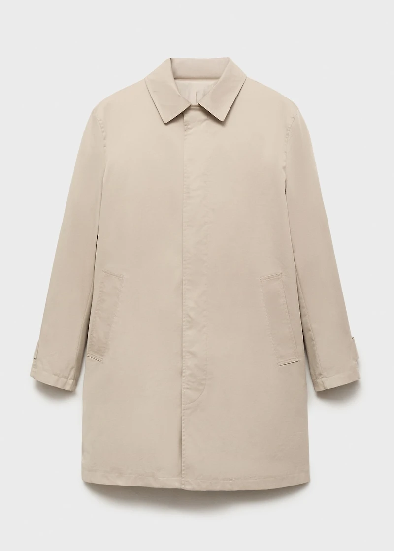 Classic water-repellent trench coat