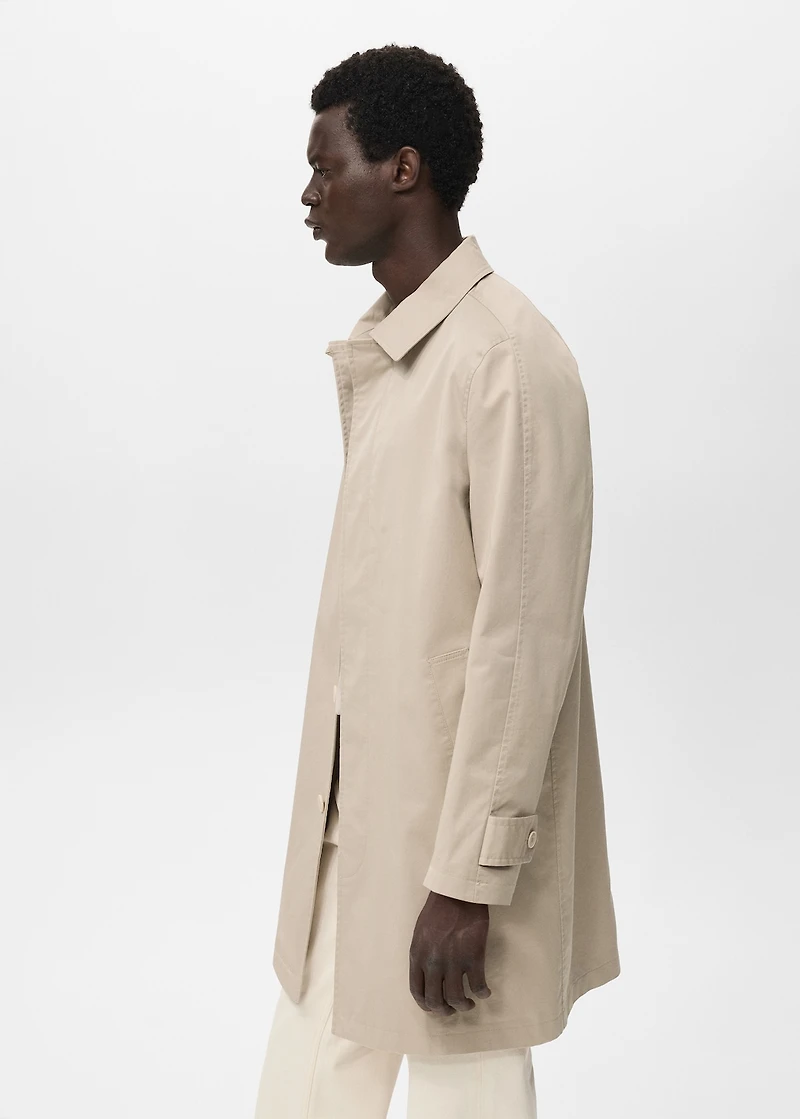 Classic water-repellent trench coat