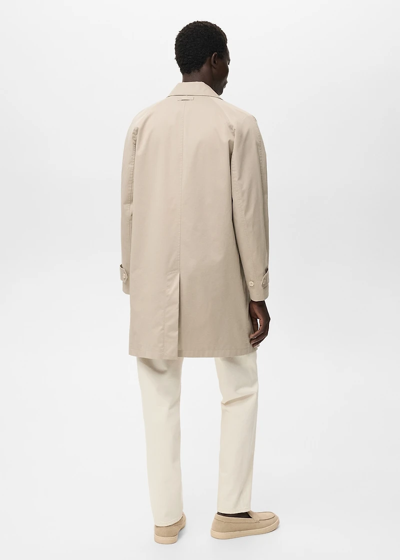 Classic water-repellent trench coat