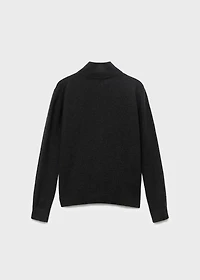 Zipped knit cardigan