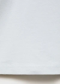 Printed cotton-blend t-shirt