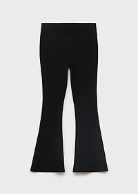 Flared cotton leggings