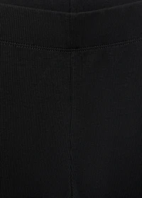 Flared cotton leggings