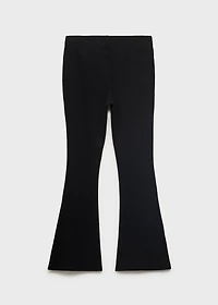 Flared cotton leggings