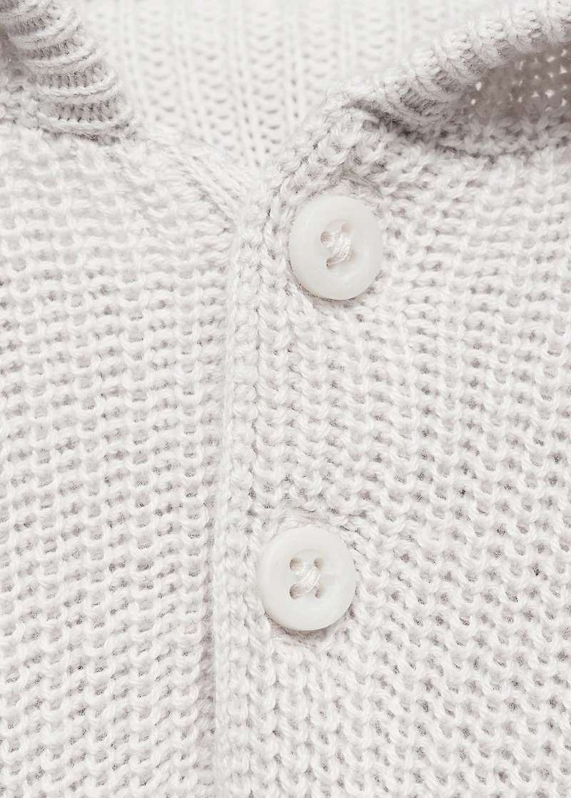 Hooded knit sweater