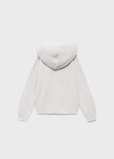 Hooded knit sweater
