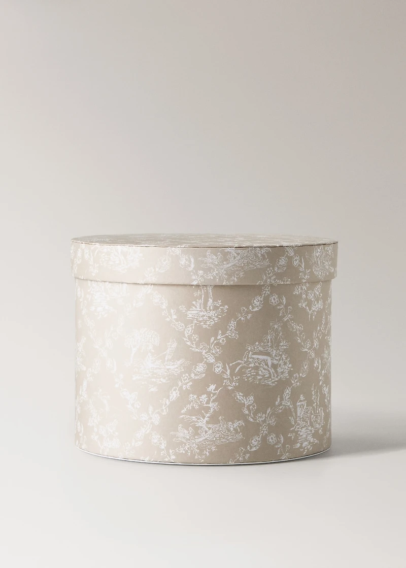 children’s box with print