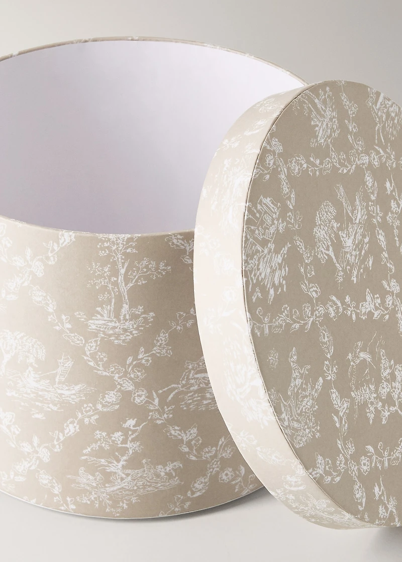 children’s box with print