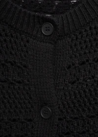 Short-sleeved crochet cardigan