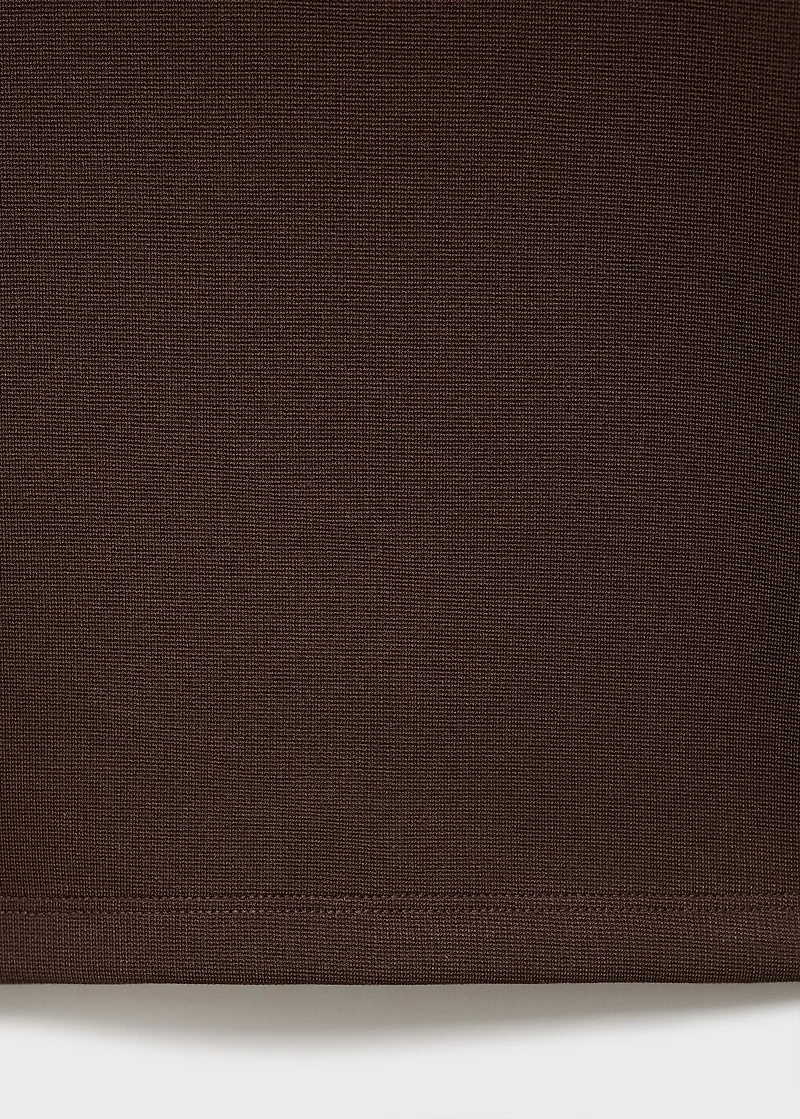 Straight-fit pants with elastic waist