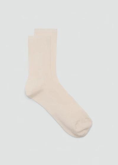 Ribbed cotton socks
