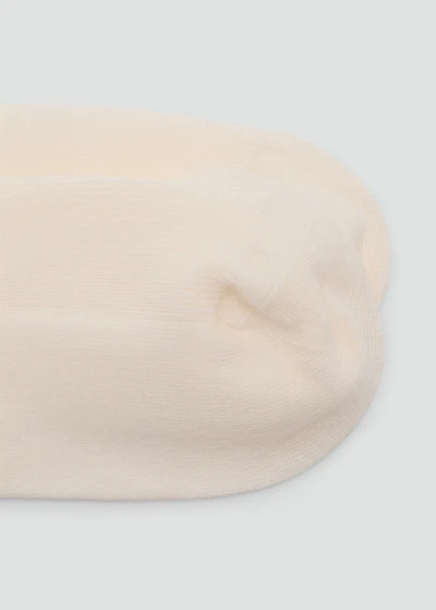 Ribbed cotton socks